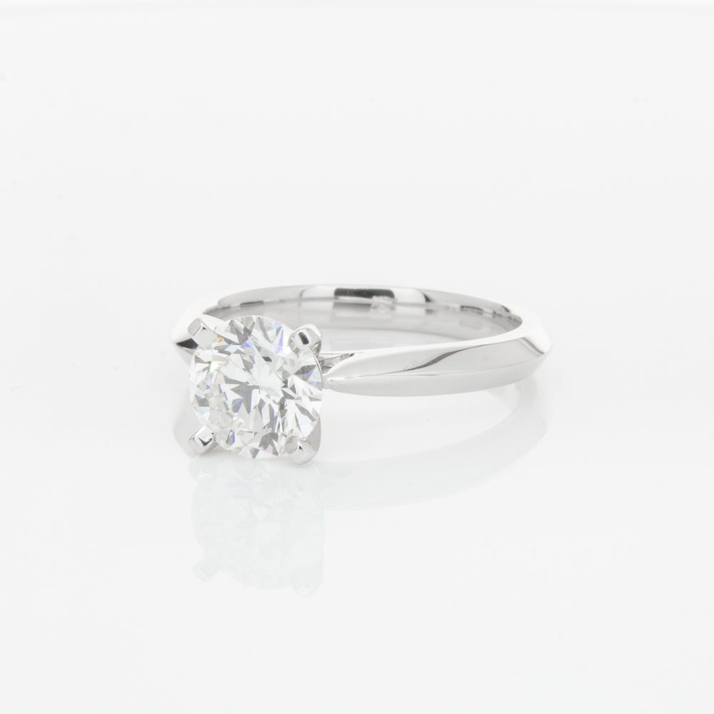 18ct White Gold 1.51ct Diamond Venetian Ring