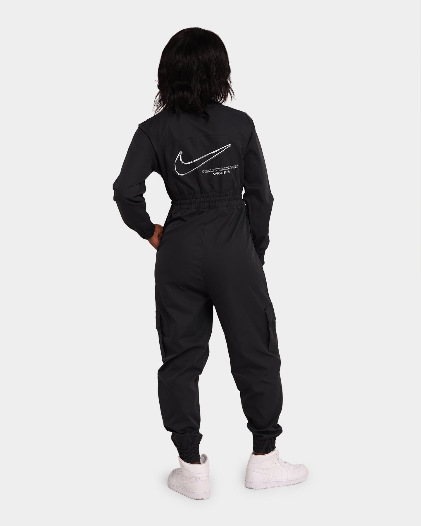 Women's Nike Sportswear Swoosh Utility Jumpsuit Black