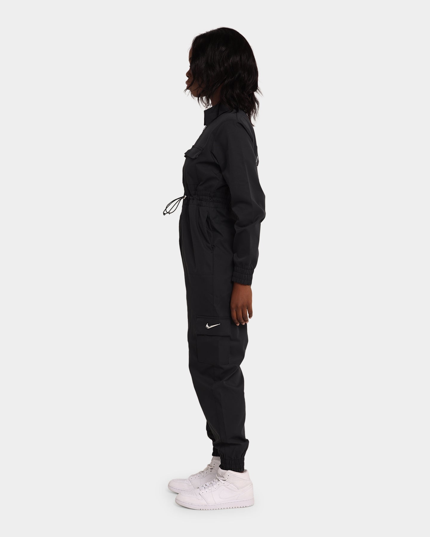 Women's Nike Sportswear Swoosh Utility Jumpsuit Black