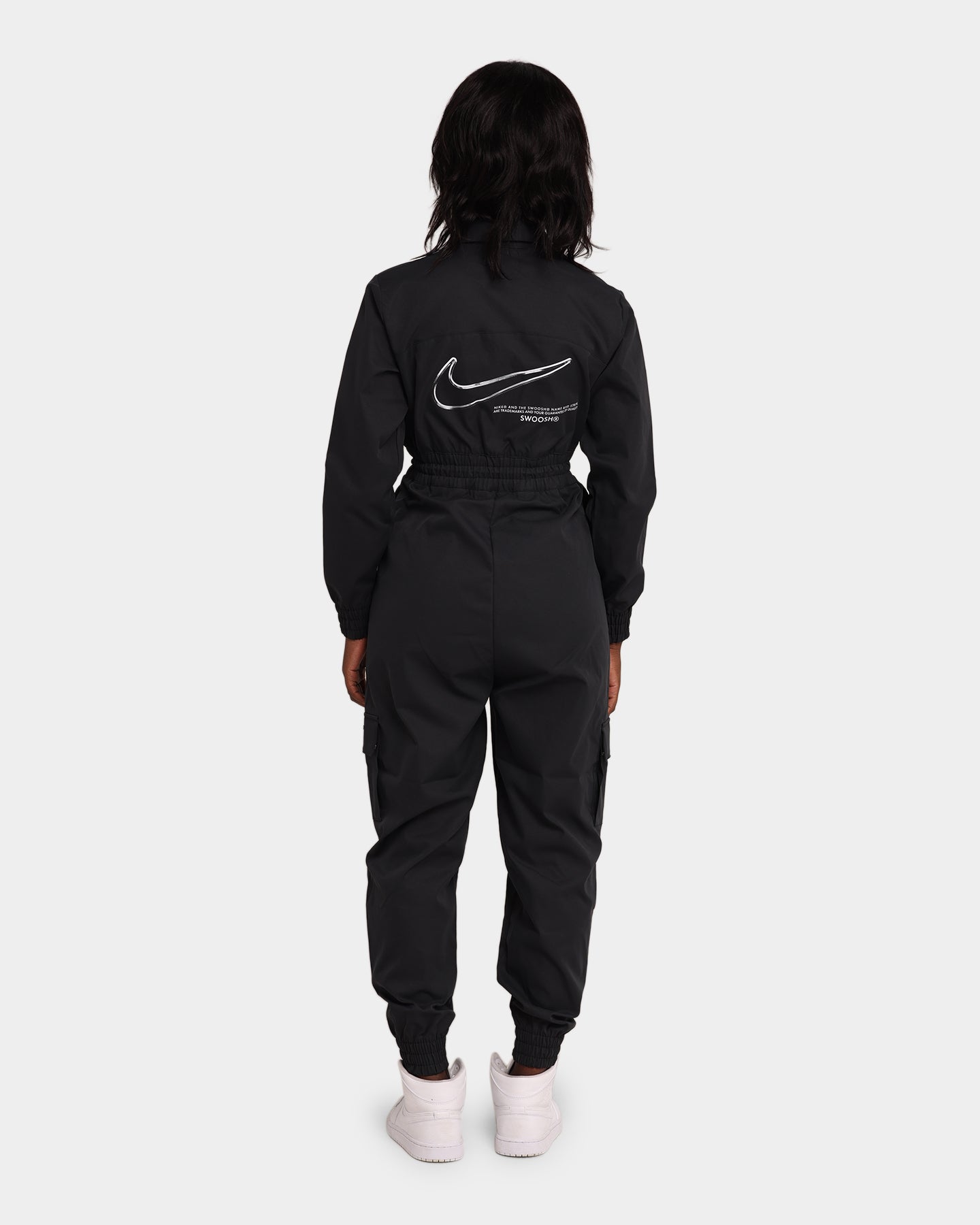 Women's Nike Sportswear Swoosh Utility Jumpsuit Black