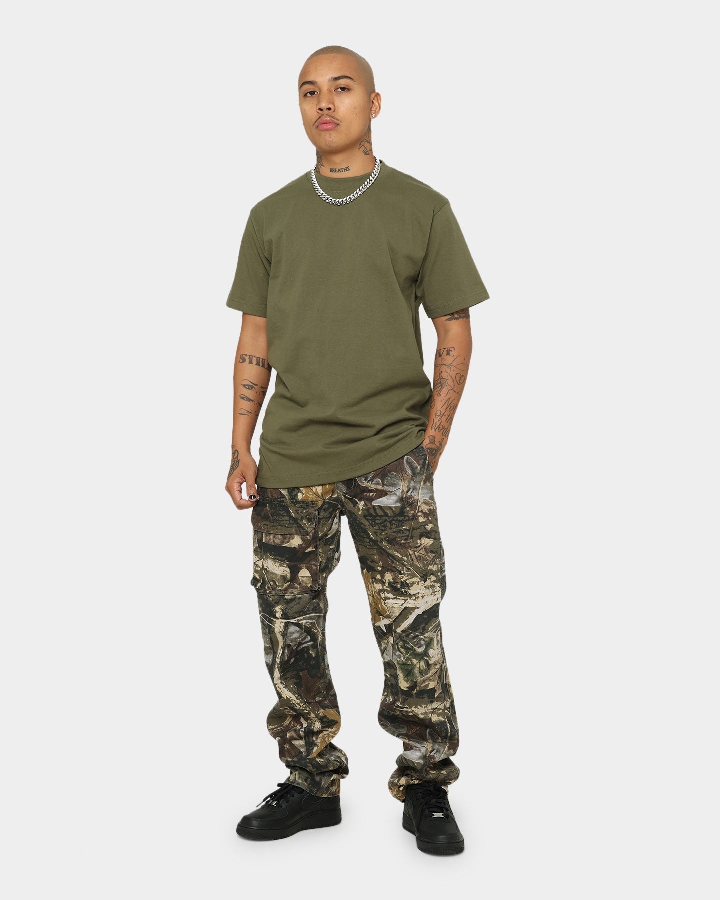 Shaka Wear Max Heavyweight Short Sleeve T-Shirt Olive