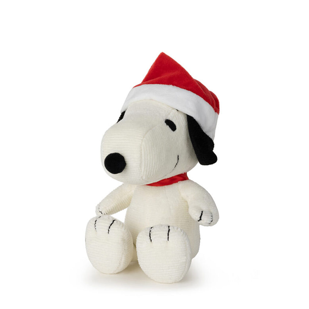 Snoopy Sitting with Christmas Hat