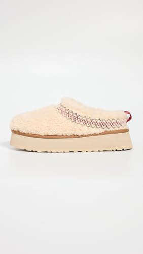 UGG Women's Tazz Ugg Braid Slipper, Natural, 6