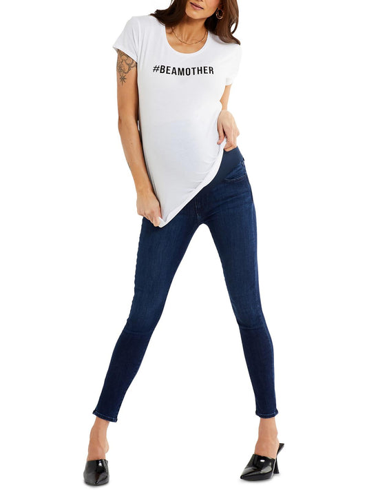 The Icon Womens Maternity Ankle Skinny Jeans