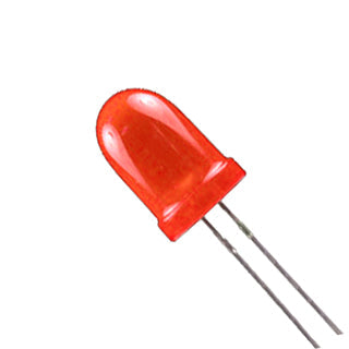 05841 - LED5 DIFF RED 600-1200MCD 10MA 630NM 1.9V-2.1V (100 pcs/pkg)