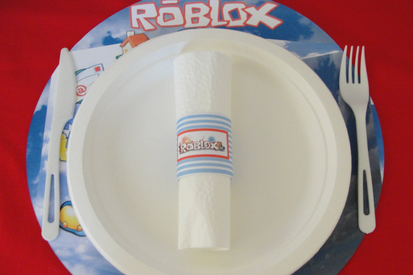 Roblox-inspired Placemats (8-pack, 100% Cotton Paper)