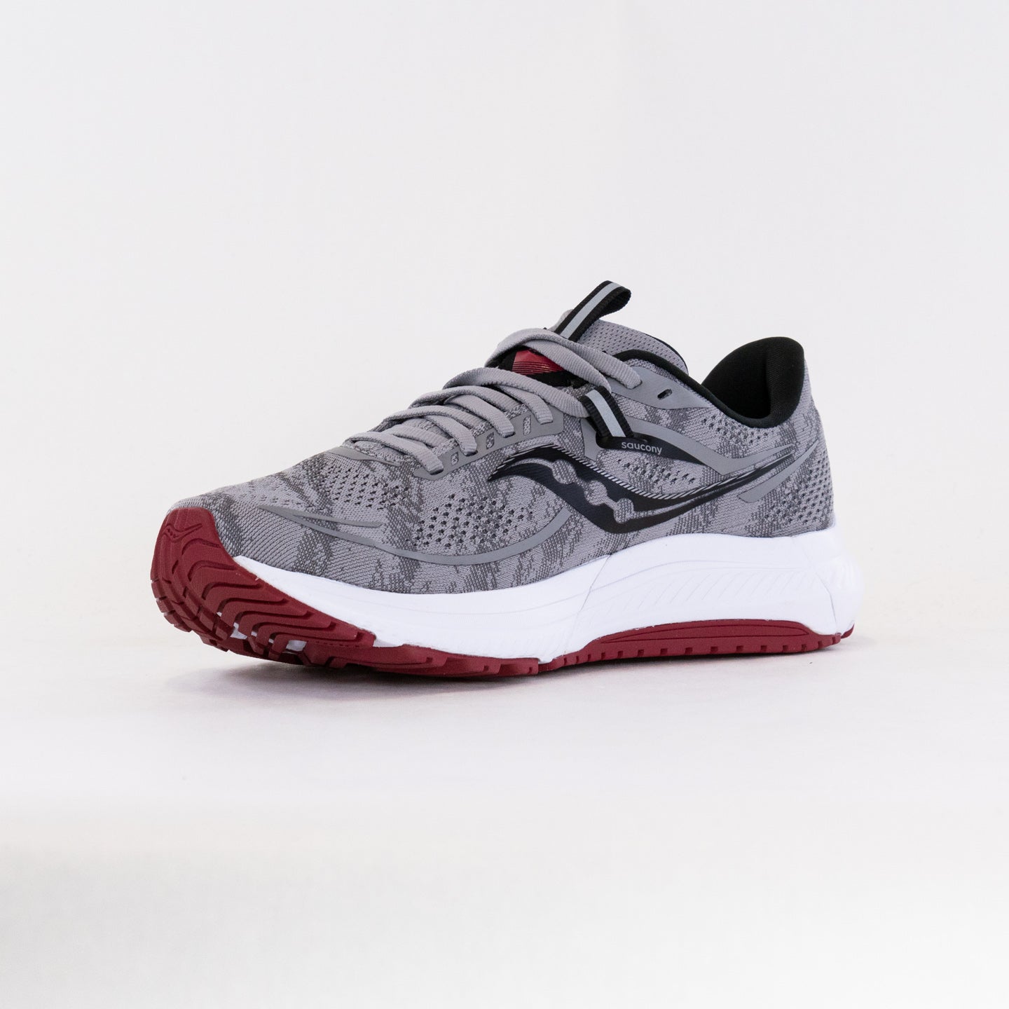 Saucony Omni 21 Wide (Men's) - Alloy/Garnet