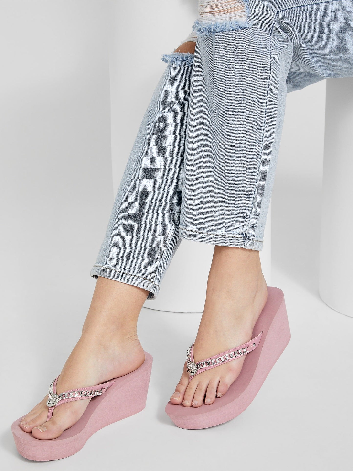 Swing Chain Wedge Flip-Flops