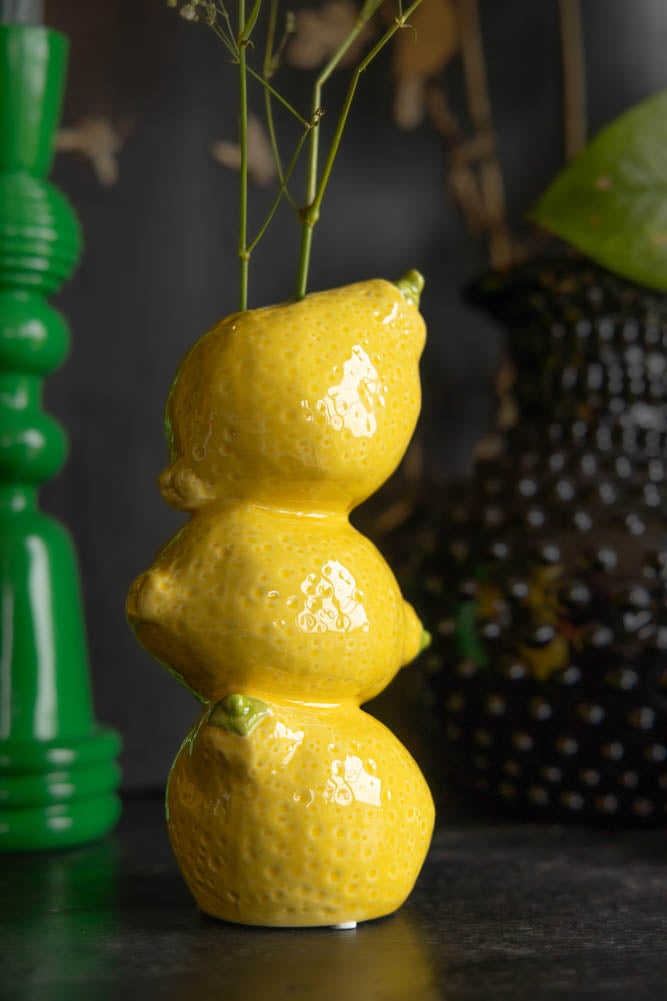 Trio Of Lemons Vase