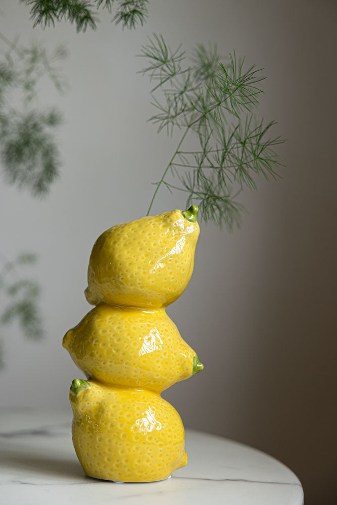 Trio Of Lemons Vase