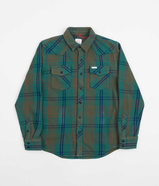 Topo Designs Mountain Heavyweight Shirt - Green / Earth Plaid